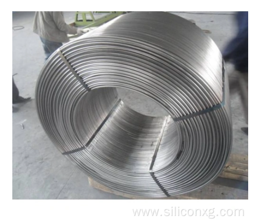 Calcium silicon cored wire